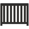 vidaXL Pokrov za radiator črn 104x20x82 cm inženirski les