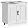 vidaXL Kuhinjski element Kalmar Bela 80 x 46 x 81,5 cm Inženirski les