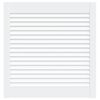 vidaXL Vrata za omarico z letvicami bela 61,5x59,4 cm trdna borovina