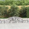 vidaXL Obokane gabion ko&scaron;are 4 kosi 300x30x40/60 cm pocinkano železo