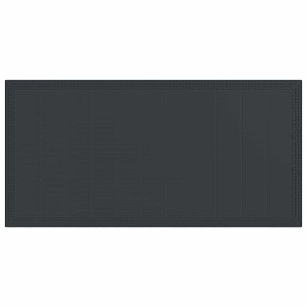 vidaXL Komplet za jedilnico v vrtu 7 pcs Antracit Polipropilen