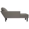 vidaXL Chaise Lounge z blazino Svetlo siva Corduroy tkanina