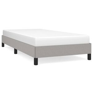 vidaXL Posteljni okvir brez vzmetnice svetlo siv 80x200 cm blago