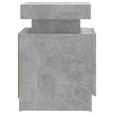 vidaXL Nočna omarica betonsko siva 45x35x52 cm iverna plošča