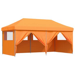 vidaXL Zabavni &scaron;otor 292 x 580 x 315 cm Oranžna Oxford tkanina