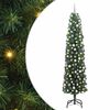 vidaXL Umestno božično drevo Zelena 210 cm PVC in Jeklo in Plastika