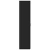 vidaXL Visoka omara črna 40x42,5x185 cm inženirski les