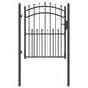 vidaXL Vrata ograje s bodicami EMMEN 104 x 117 cm