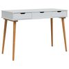 vidaxl Toaletna mizica FAUSKE Bela 112 x 50 x 78 cm