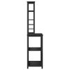 vidaXL Kuhinjska polica Črna Orehovina 60 x 40 x 168 cm