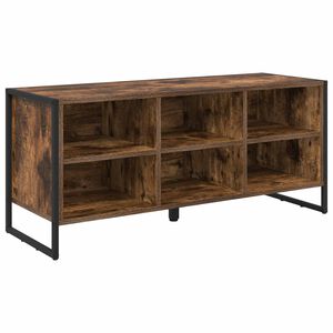vidaXL Omara za čevlje 100 x 35 x 44 cm Inženirski les Dimni hrast