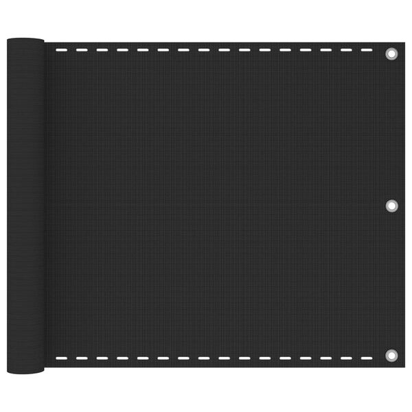 vidaXL Balkonsko Platno HDPE 75x400 cm Antracitne Barve