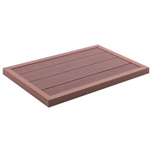 vidaXL Talni element za solarni tu&scaron; rjav 101x63x5,5 cm WPC