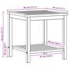 vidaXL Stranska miza Olje naravno 45 x 45 x 45 cm Masiven les akacije