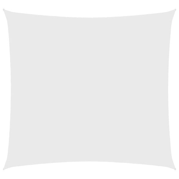 vidaXL Senčno jadro oksford blago kvadratno 3x3 m belo