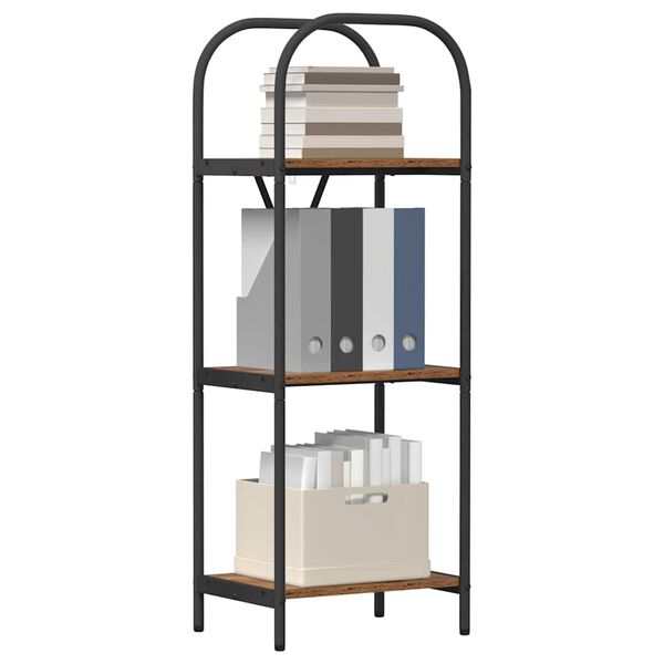 vidaXL Knjižna polica Star les 40 x 30 x 109 cm Konstruiran les