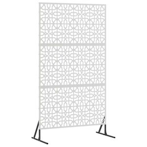 vidaXL Zaslonska za&scaron;čita 100 x 50 x 180 cm Nerjaveče jeklo Srebrna