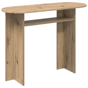 vidaXL Konzolna miza Artisan hrast 100 x 39,5 x 75 cm Inženirski les