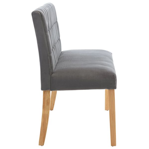 vidaXL Klop 140 cm siv žamet