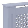 vidaXL Pokrov za radiator siv MDF 78 cm