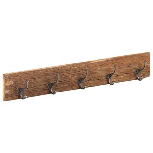 vidaXL Obe&scaron;alnik za predsobo s 5 obe&scaron;ali 100x2,5x15 cm predelan les