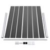 vidaXL Komplet ograjnih panelov WPC 353x146 cm črn