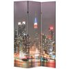vidaXL Zložljiv paravan 120x170 cm New York ponoči