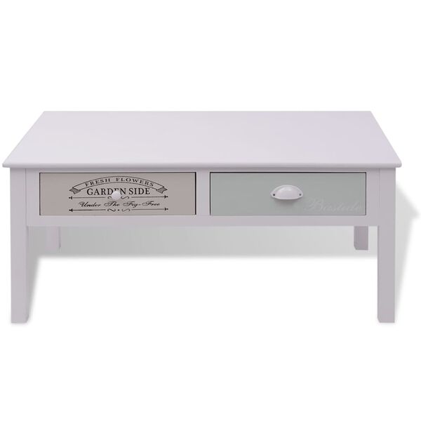 vidaXL Elegantna francoska klubska mizica les