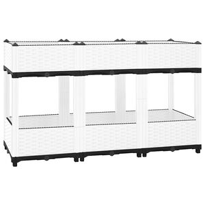 vidaXL Visoka greda 120x40x71 cm polipropilen