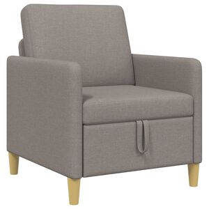 vidaXL Sofa s shrambo Taupe 72 x 78 x 87 cm Poliester