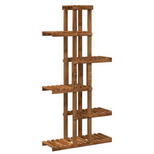 vidaXL Stojalo za rastline Naravna 68 x 23,5 x 140 cm