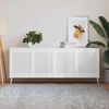vidaXL Vrata za omarico z letvicami 4 kosi bela 61,5x49,4 cm borovina