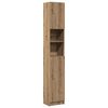 vidaXL Kopalni&scaron;ka omarica Artisan hrast 32x25,5x190 cm inženirski les