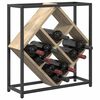 vidaXL Stojalo za vino Sonoma hrast 51 x 18 x 52,5 cm Konstruiran les