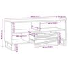vidaXL TV enote s predalom Oreh 105 x 33 x 46 cm Konstruiran les