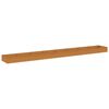 vidaXL Vrtna visoka greda 770x100x36 cm corten jeklo