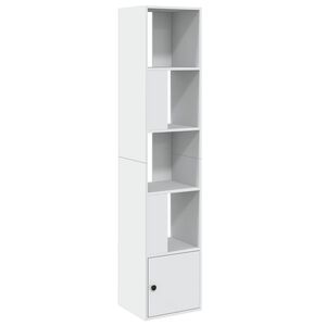 vidaXL Knjižna omara bela 40x36x189 cm inženirski les
