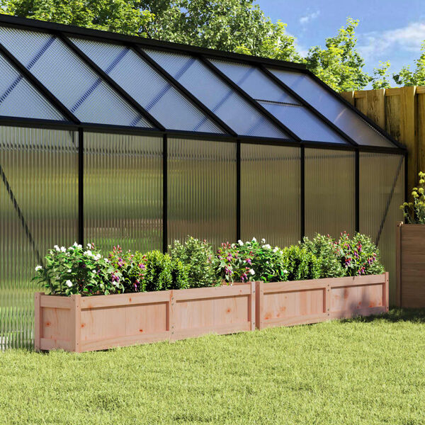 vidaXL Vrtno cvetlično korito 2 kosa trden les douglas