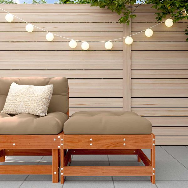 vidaXL Vrtna podlaga Masivna borovina Voskan Rjava