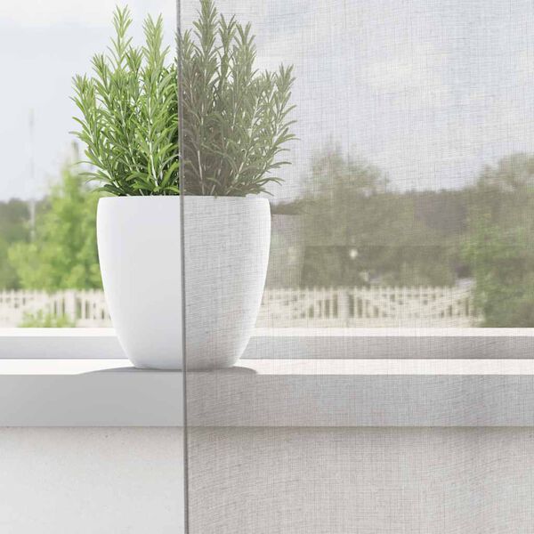 vidaXL Voile zavese z vponkami 2 kosa svetlo siva 140x245 cm