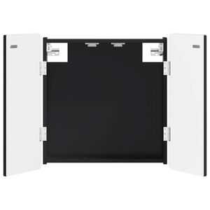 vidaXL Omara za tarče ZWOLLE Črna 52,5 x 10,5 x 57,5 cm Inženirski les