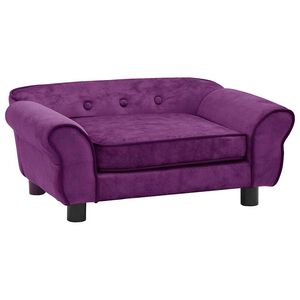 vidaXL Pasji kavč bordo 72x45x30 cm iz pli&scaron;a