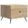 vidaXL Klubska miza Sonoma hrast 49 x 50 x 40 cm Inženirski les