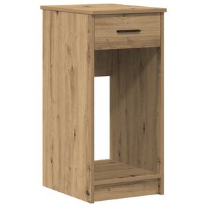 vidaXL Računalni&scaron;ki stolp s predalom artisan hrast 35x45x77 cm