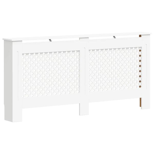 vidaXL Pokrov za radiator bel 172x19x81,5 cm MDF