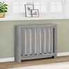 vidaXL Pokrov za radiator siv sonoma 104x20x82 cm inženirski les