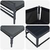 vidaXL Vrtna sedežna garnitura z blazino 6 pcs Antracit Jeklo