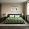vidaXL Zimska posteljnina &Scaron;onerisan Zelena 200 x 200 cm Mikrovlakna