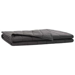 vidaXL Težka odeja Antracit 140 x 200 cm 10 kg 100% Bombaž 205T