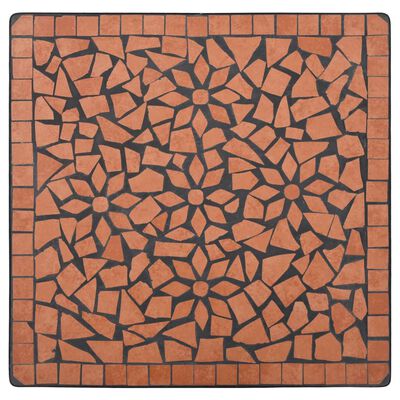 vidaXL Bistro mizica z mozaikom terakota 60 cm keramika